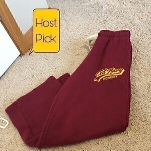 Boys size small 6/7 Old Navy maroon sweat pants
